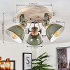 Orny Plafondlamp Groen, Hout licht, 3-lichts