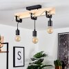 Hautahi Hanger Hout licht, Zwart, 3-lichts