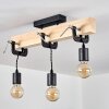 Hautahi Hanger Hout licht, Zwart, 3-lichts