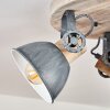 Orny Plafondlamp Grijs, Hout licht, 3-lichts
