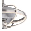 Globo Ventmatt plafondventilator LED Nikkel mat, 1-licht, Afstandsbediening