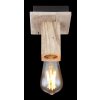 Globo ADALIE Plafondlamp Hout licht, Zwart, 1-licht