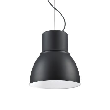 Ideallux BREEZE Hanglamp Zwart, Wit, 1-licht