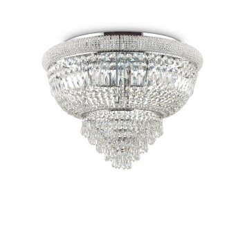 Ideallux DUBAI Plafondlamp Chroom, 24-lichts