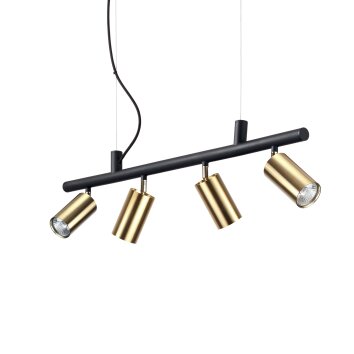 Ideallux DYNAMITE Hanglamp Zwart, 4-lichts
