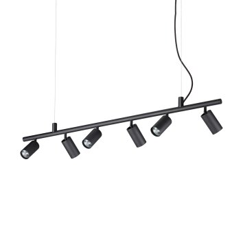 Ideallux DYNAMITE Hanglamp Zwart, 6-lichts