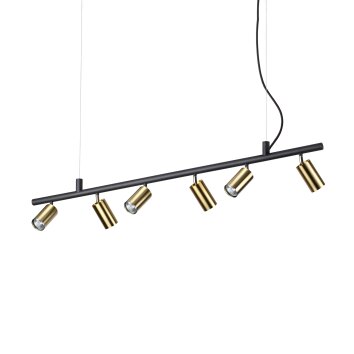 Ideallux DYNAMITE Hanglamp Zwart, 6-lichts