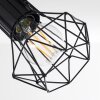 Bardhaman Plafondlamp Zwart, 2-lichts