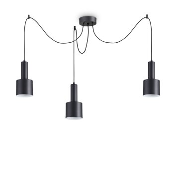 Ideallux HOLLY Hanglamp Zwart, 3-lichts