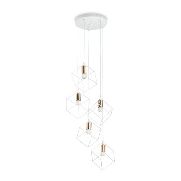 Ideallux ICE Hanglamp Wit, 5-lichts