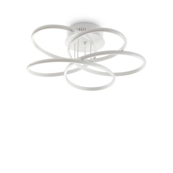 Ideallux KAROL Plafondlamp LED Wit, 1-licht