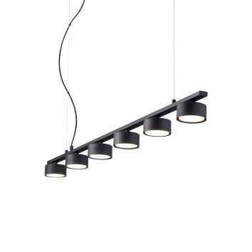 Ideallux MINOR Hanglamp Zwart, 6-lichts