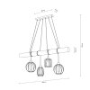 Brilliant Karlen Hanglamp Grijs, Zwart, 4-lichts