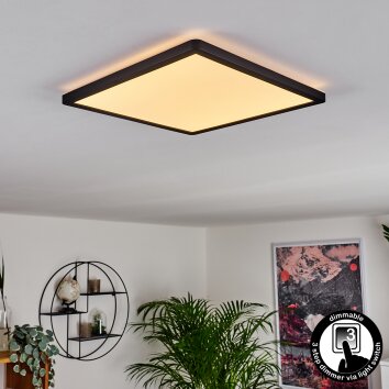 Boyero Plafondpaneel LED Zwart, 1-licht