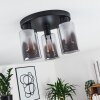 Hunouri Plafondlamp Zwart, 3-lichts