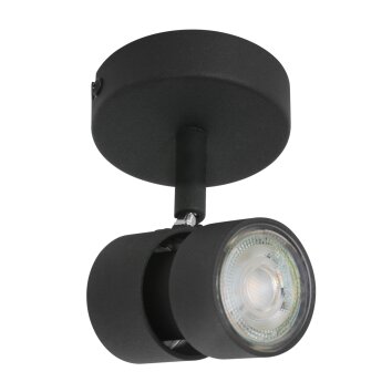 Steinhauer Natasja Plafondlamp LED Zwart, 1-licht
