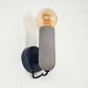Nonume Muurlamp Grijs, Zwart, 1-licht