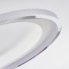Baiyin Plafondlamp LED Chroom, 1-licht