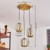 Scone Hanglamp Goud, Messing, 3-lichts