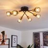 Cairns Plafondlamp Oud messing, Zwart, 6-lichts