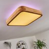 Batamoto Plafondpaneel LED Hout licht, Wit, 2-lichts, Afstandsbediening, Kleurwisselaar
