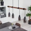 Hunouri Hanger Hout donker, Zwart, 4-lichts