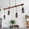 Hunouri Hanger Hout donker, Zwart, 4-lichts