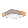 Eglo GRIMALDINO Plafondlamp Hout licht, Taupe, 2-lichts