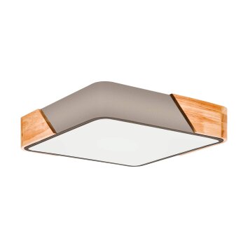 Eglo GRIMALDINO Plafondlamp Hout licht, Taupe, 2-lichts
