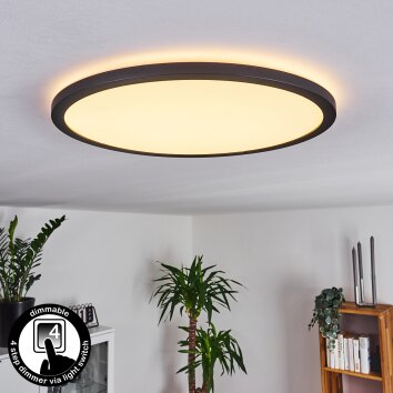 Boyero Plafondpaneel LED Zwart, 1-licht