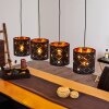 Trasancos Hanglamp Zwart, 4-lichts