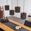 Trasancos Hanglamp Zwart, 4-lichts