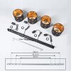 Trasancos Hanglamp Zwart, 4-lichts