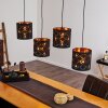Trasancos Hanglamp Zwart, 4-lichts