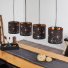 Trasancos Hanglamp Zwart, 4-lichts