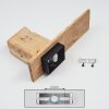 Edna Muurlamp Hout licht, Zwart, 1-licht