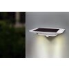 Lutec GHOST SOLAR Buiten muurverlichting LED Zilver, 1-licht, Bewegingsmelder