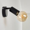 Maidford Wandlamp Zwart, 1-licht