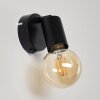 Maidford Wandlamp Zwart, 1-licht
