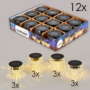 Benson Zonnelamp set van 12 LED Zwart, 1-licht