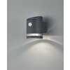 Reality Salta Muurlamp LED Antraciet, 1-licht, Bewegingsmelder