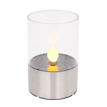 Globo  Solarlamp LED Zilver, 1-licht