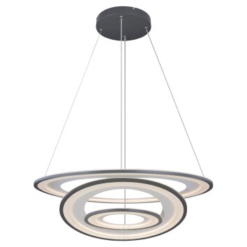 Globo TORRELLE Hanger LED Zwart, 1-licht, Afstandsbediening