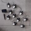 Pozzuoli Lichtketting LED Zwart, Wit, 10-lichts