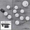 Redding Lichtketting op zonne-energie LED Wit, 10-lichts