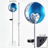 Lodz Solarlamp Blauw, Zwart, 1-licht
