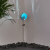 Lodz Solarlamp Blauw, Zwart, 1-licht