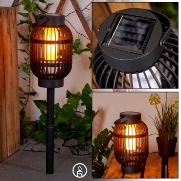 Joinville Solarlamp LED Zwart, 1-licht