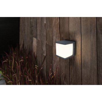 Lutec DOBLO Solarlamp LED Antraciet, 1-licht, Bewegingsmelder