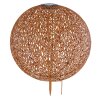 Globo Solarlamp LED Roest, 1-licht
